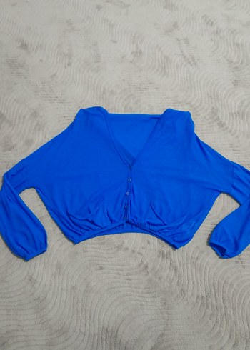 KORE MALI Mavi V Yaka Salaş Hırkası - Görsel 2