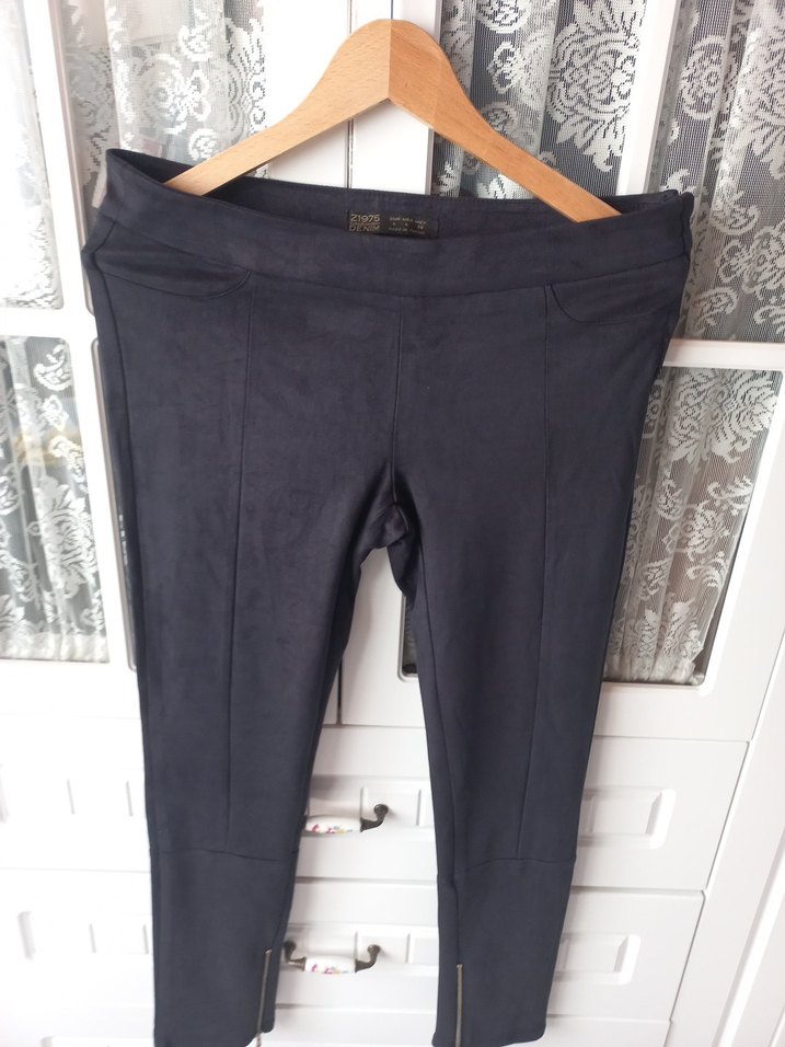 Zara Süet / Nubuk pantolon - Görsel 4