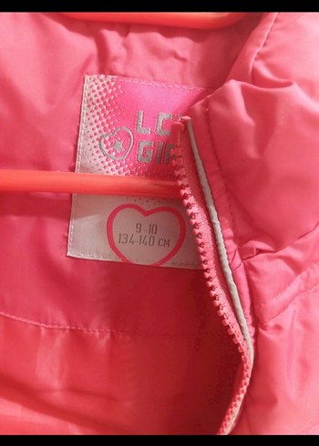 Kız Çocuk Pembe Fermuarlı Yelek şişme - Görsel 5