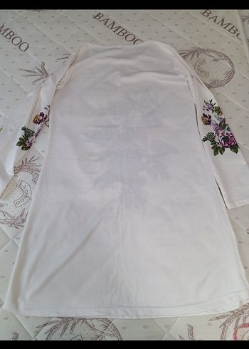 Çiçek Desenli Bohem V Yaka Hamile Tunik - Görsel 5