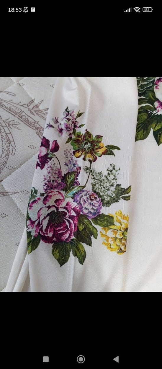 Çiçek Desenli Bohem V Yaka Hamile Tunik - Görsel 4