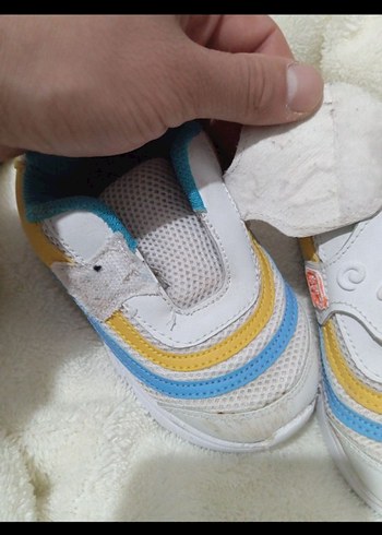 Çocuk Beyaz Renkli Bağcıksız Spor Ayakkabı - Görsel 6