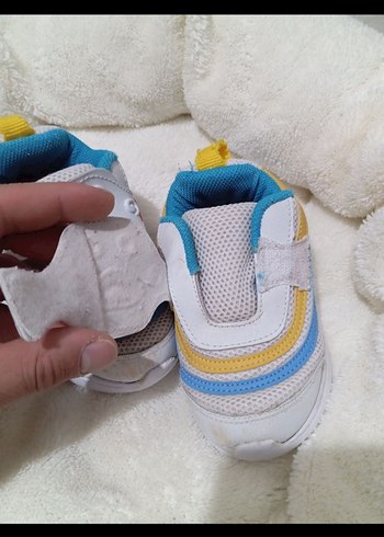 Çocuk Beyaz Renkli Bağcıksız Spor Ayakkabı - Görsel 5