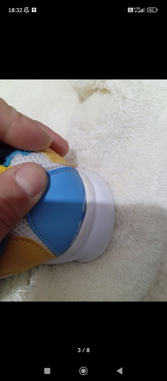 Çocuk Beyaz Renkli Bağcıksız Spor Ayakkabı - Görsel 3