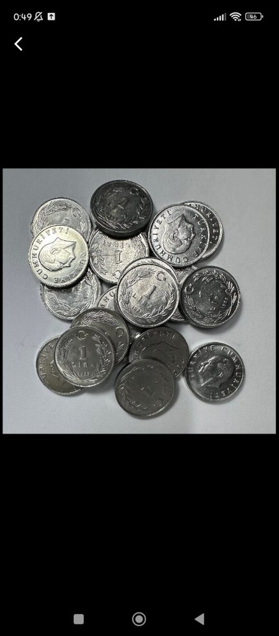 1985 1 lira çil 20 adet - Görsel 2