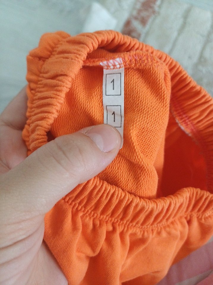 Turuncu Baskılı Bebek Erkek Takımı - Görsel 3