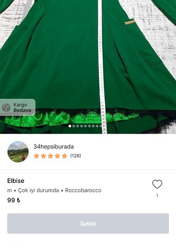 Uzun Kollu Yeşil Midi Gotik Elbise - Görsel 3