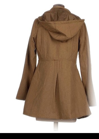 Düğmeli Kahverengi Kadın Kaban 13-14 yaşındakilerede olur xs - Görsel 3