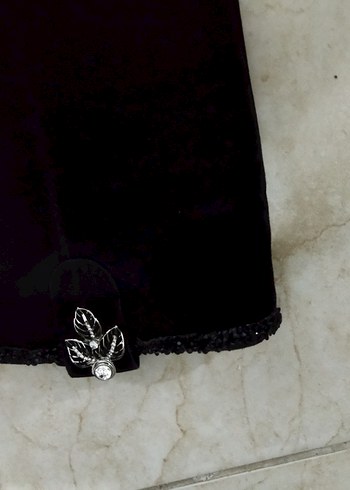 Siyah Nakışlı Süet  Kadın Çizme - Görsel 5