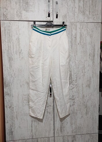 s Beden beyaz Renk Twist beyaz pantolon 