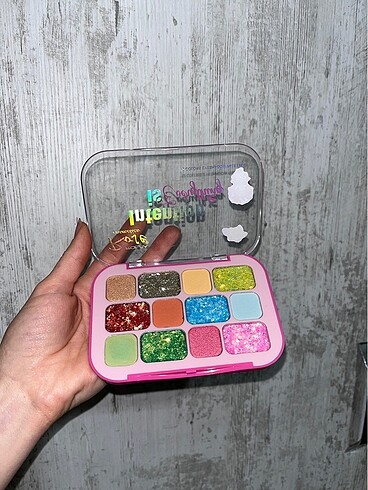  Beden Renk Far paleti glitter