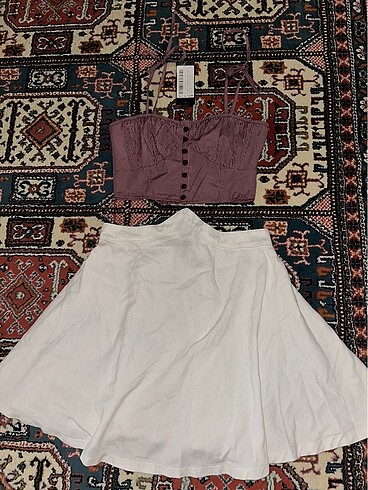 s Beden İkili etek bluz set