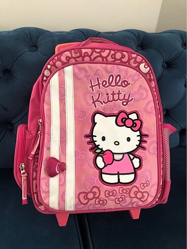 Orjinal hello kitty çekçekli okul çantası