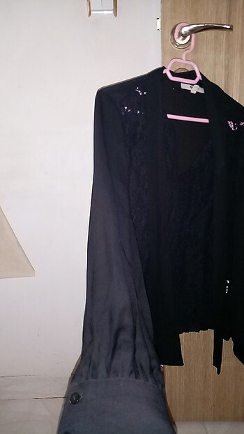 40 Beden siyah Renk Şifon bluz