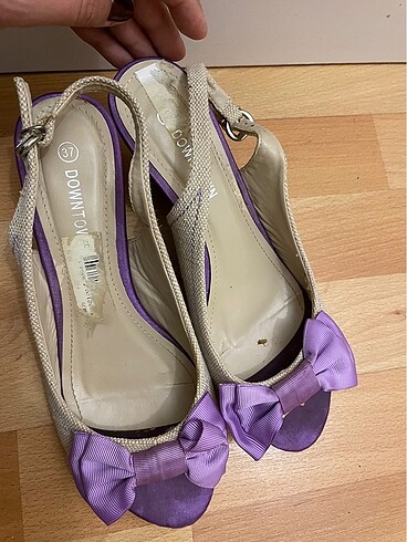 37 Beden mor Renk Fiyonklu sandalet