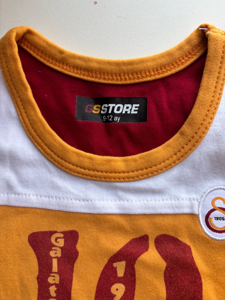 Galatasaray Bebek Renkli Baskılı Kolsuz Body - Görsel 2