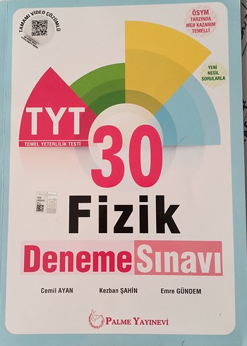 tyt fizik 30lu deneme palme