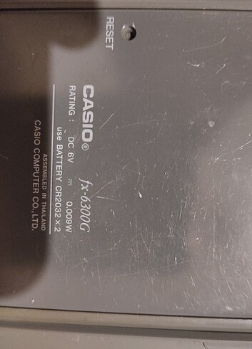 Casio fx-6300g hesap makinesi  - Görsel 3