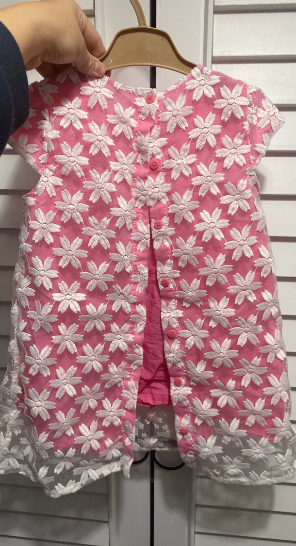 Kız Çocuk Nakışlı Dantel Elbise - Görsel 2