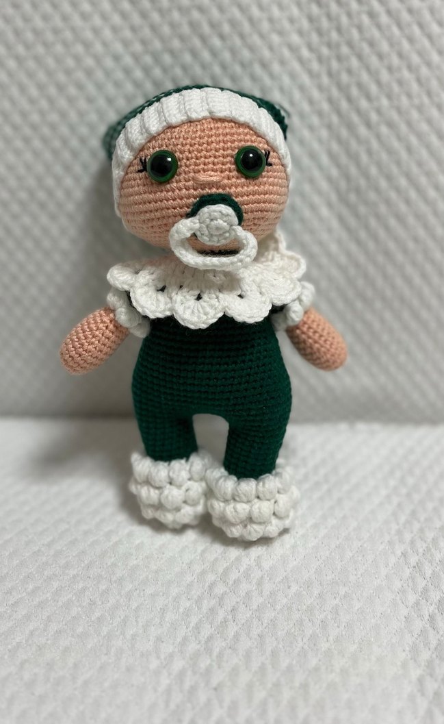 Renkli Örgü Bebek Seti - Görsel 4