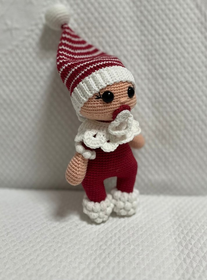 Renkli Örgü Bebek Seti - Görsel 2