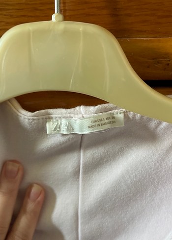 Kadın pembe Keten Düğmeli Yelek - Görsel 2