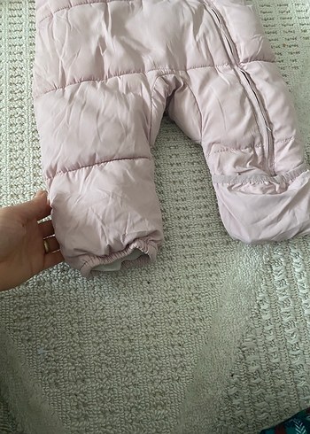 Pembe Kürklü Bebek Kış Tulumu - Görsel 5