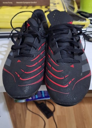 Kırmızı Erkek Futbol Ayakkabısı Velcro Detaylı - Görsel 2