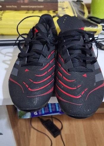 Kırmızı Erkek Futbol Ayakkabısı Velcro Detaylı - Görsel 5