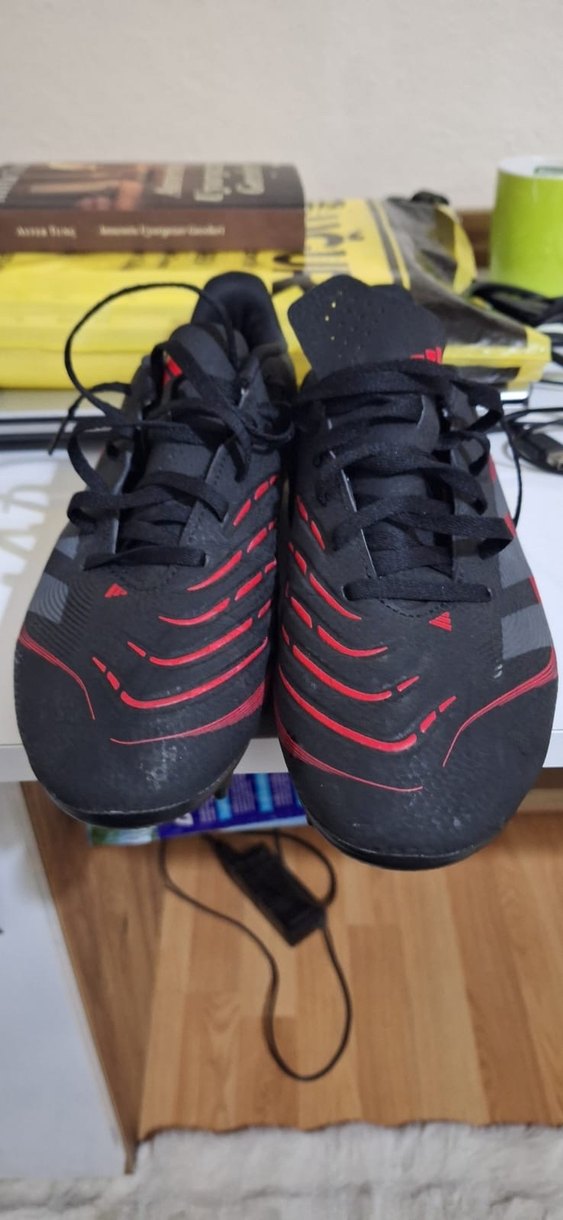 Kırmızı Erkek Futbol Ayakkabısı Velcro Detaylı - Görsel 2