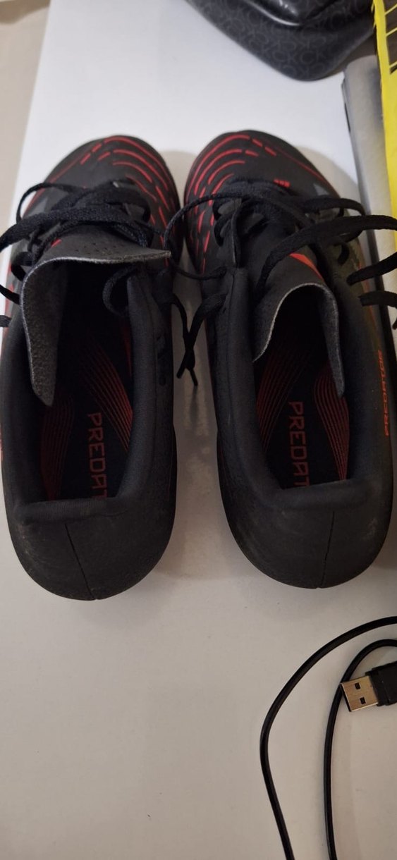 Kırmızı Erkek Futbol Ayakkabısı Velcro Detaylı - Görsel 4