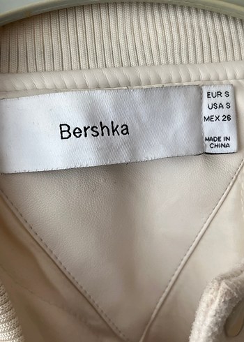 Beyaz Baskılı Kadın Bomber Ceket - Görsel 2