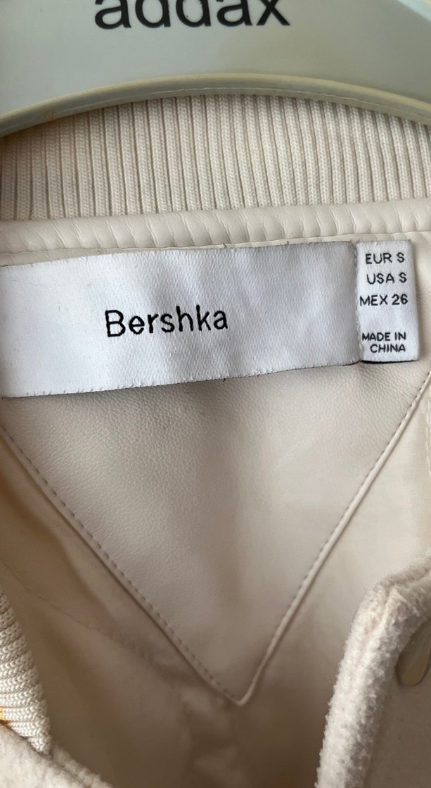 Beyaz Baskılı Kadın Bomber Ceket - Görsel 2