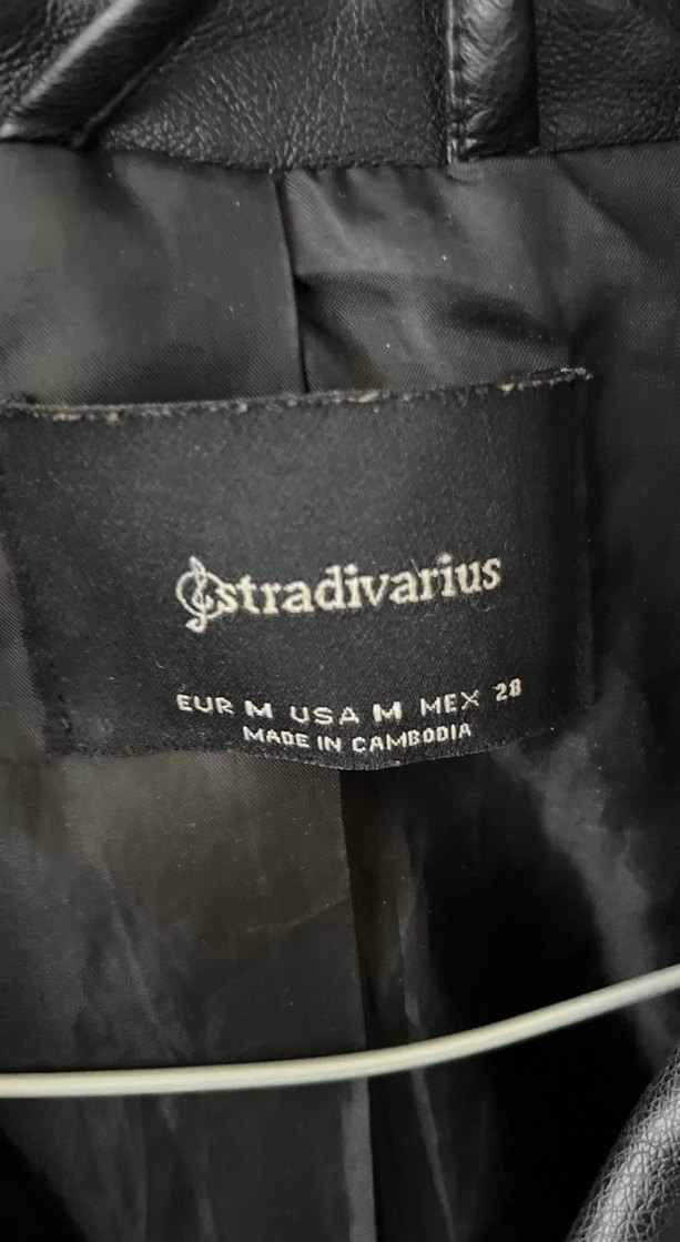 Kadın Siyah Deri Biker Ceket - Görsel 2