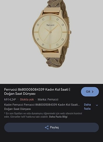 FERRUCİ KADIN SAAT