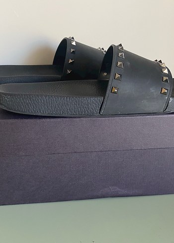 Valentino Garavani Siyah Erkek Terlik - Görsel 5