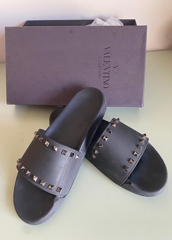 Valentino Garavani Siyah Erkek Terlik - Görsel 2