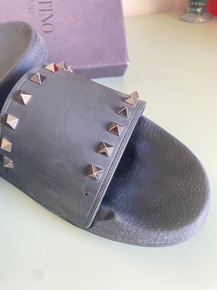 Valentino Garavani Siyah Erkek Terlik - Görsel 4