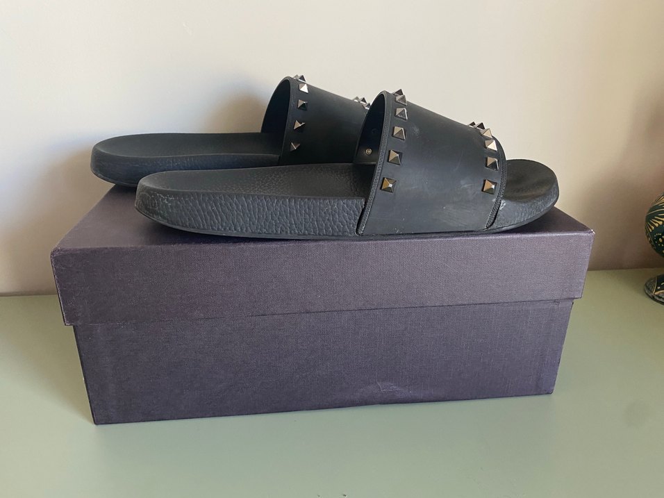 Valentino Garavani Siyah Erkek Terlik - Görsel 5