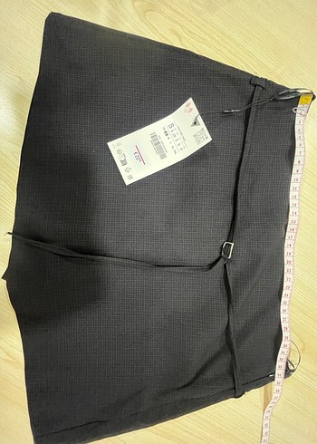 Zara Siyah Midi Etek Fermuarlı - Görsel 8