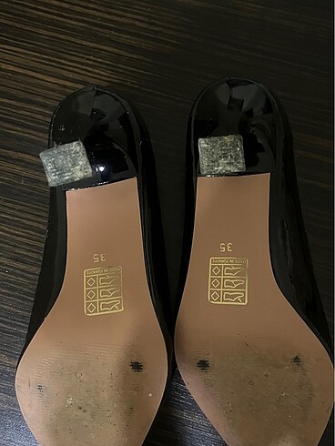 Siyah topuklu ayakkabı - Görsel 5