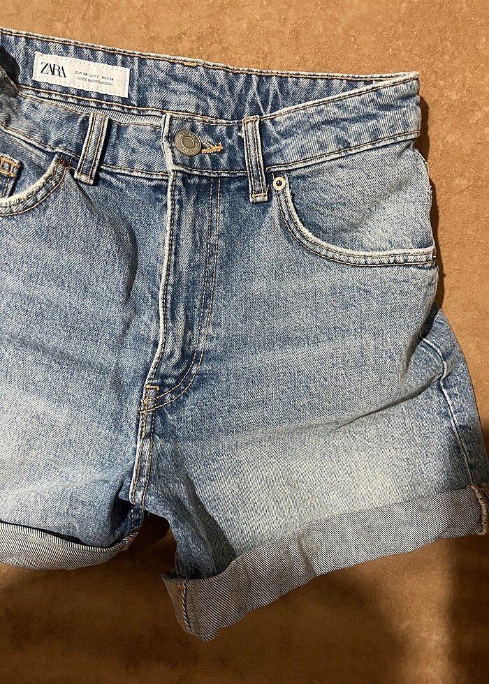 Zara  marka yüksel bel şort - Görsel 3