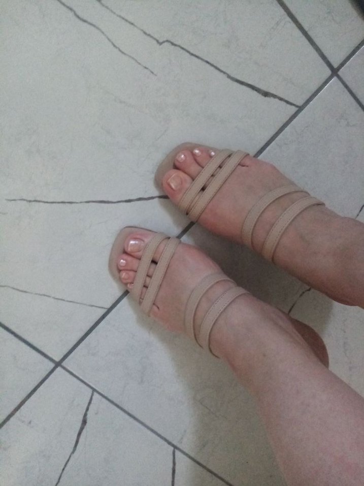 Bej Süet Stiletto Topuklu Minimalist Sandalet - Görsel 2