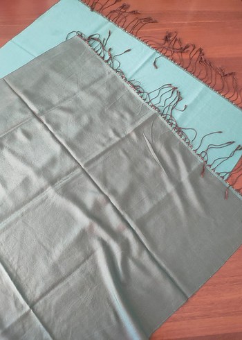 Bohem Tarz Turkuaz Kadın Şal - Görsel 2