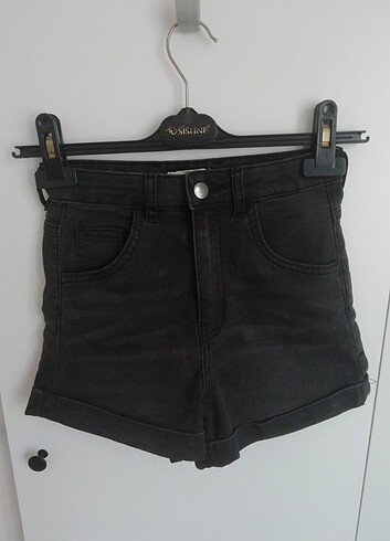 H&M siyah kot şort