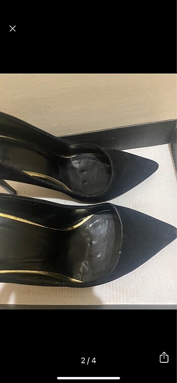 Zara Siyah süet stiletto