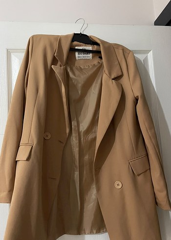 Zara Bej Oversize Blazer Ceket