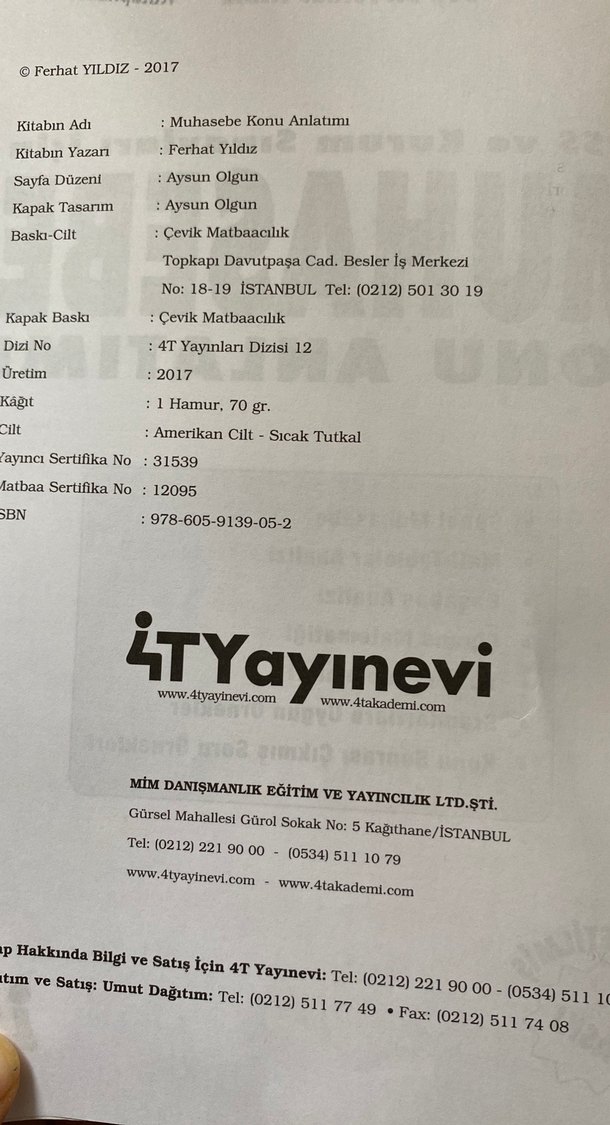 Muhasebe Konu Anlatımı Kitabı - KPSS ve Sınavlar FERHAN YILDIZ - Görsel 2