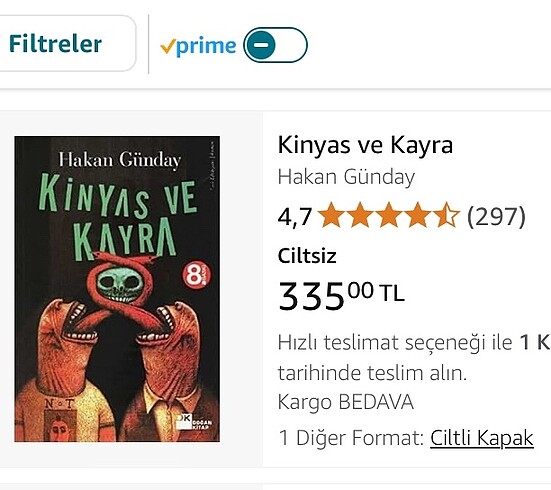 Orjinal 2023 baskı KİNYAS VE KAYRA