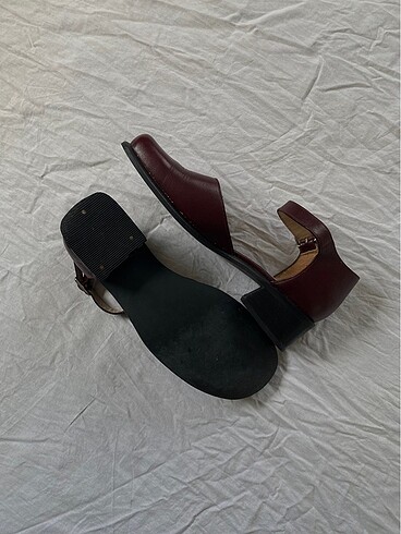 38 Beden bordo Renk Vintage mini topuk ayakkabı